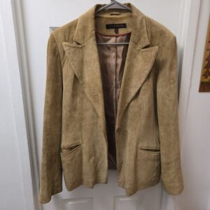 Anne Klein Tan Leather Jacket